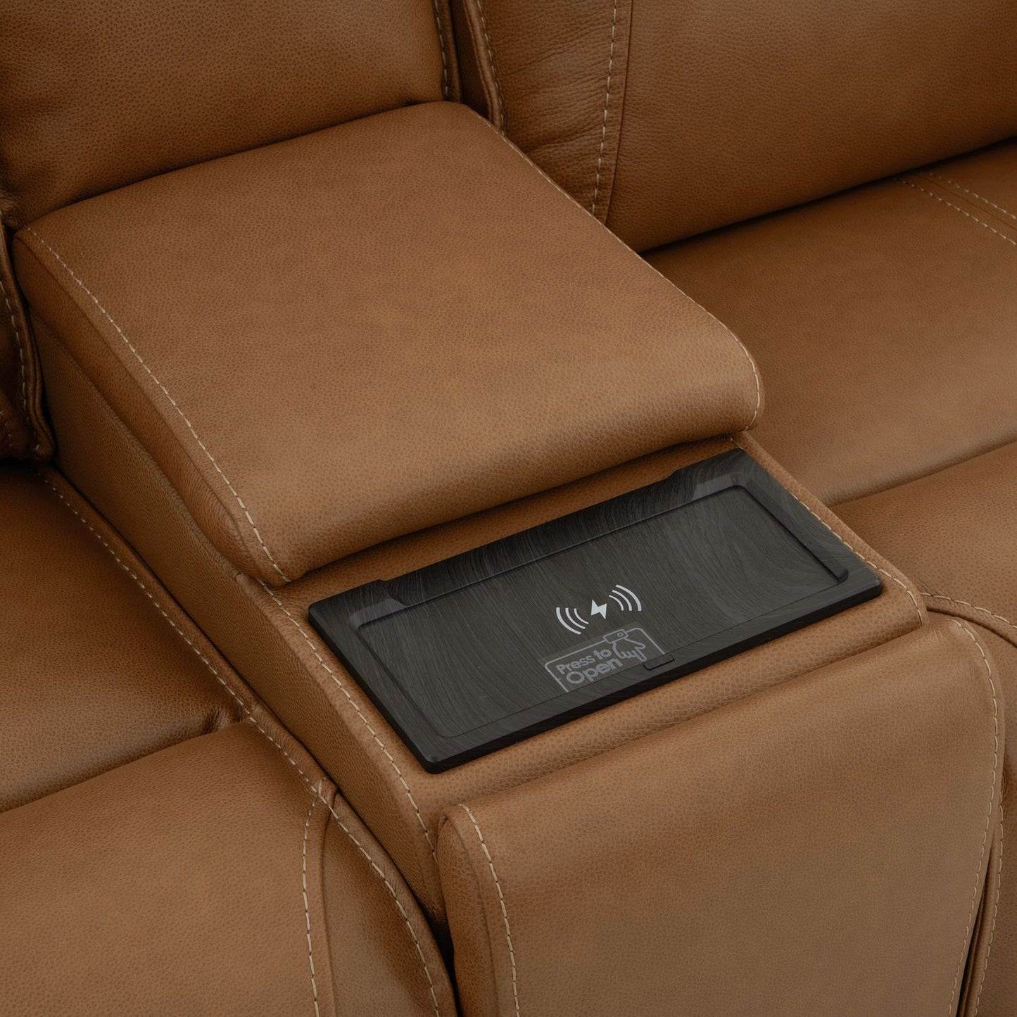 Callihan Butternut Leather Power Recliner
