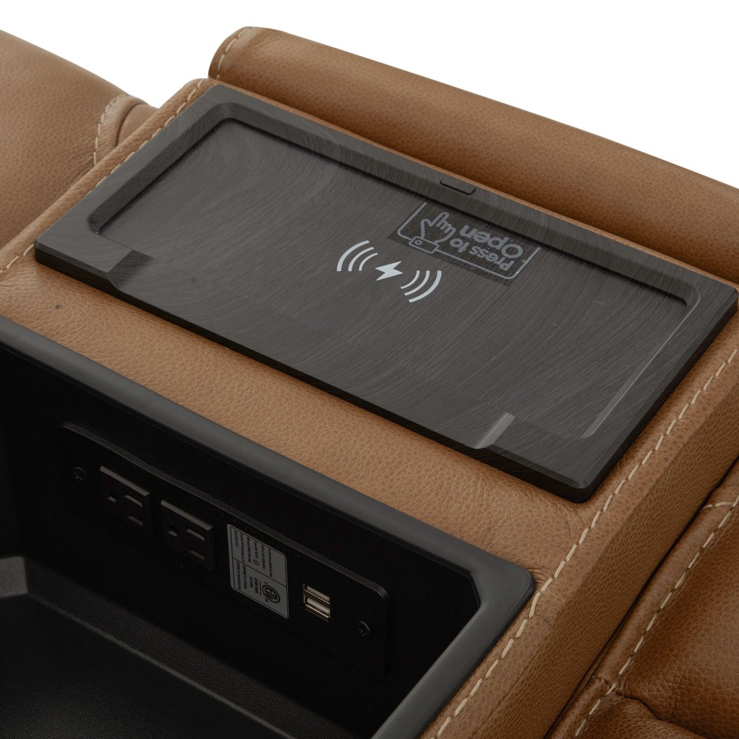 Callihan Butternut Leather Power Recliner